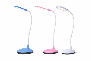 Настільна LED лампа з гнучкою ніжкою (USB/Battery, 3 режими світла) Біла S650 фото