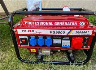 Генератор 3 кВт, WUTHBAD WB4700V8, електрогенератор, Бензогенератор три фази Generator3 фото