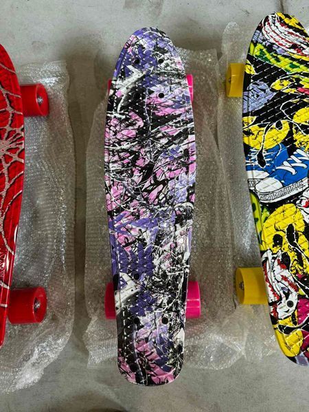 Пенні борд скейтборд Penny Board Fish Skateboards 22" ABEC-7 з колесами, що світяться MA-262 фото