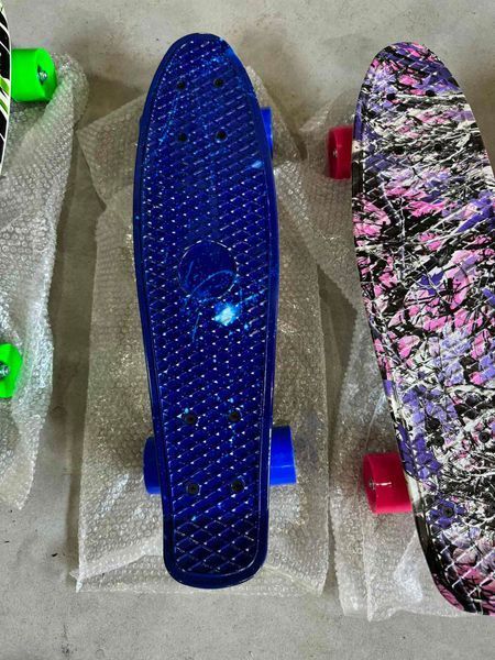 Пенні борд скейтборд Penny Board Fish Skateboards 22" ABEC-7 з колесами, що світяться MA-262 фото