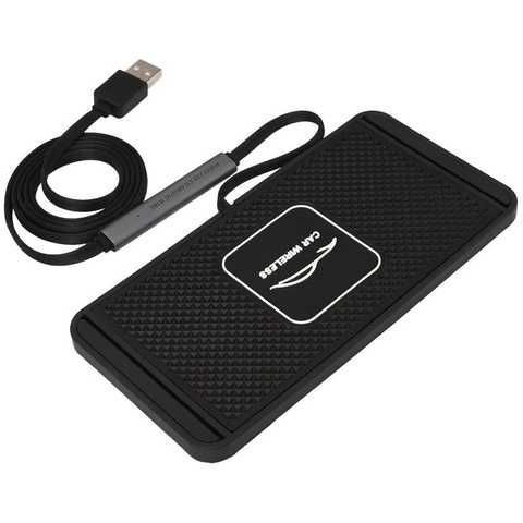 Силіконовий килимок в авто зі швидкою бездротовою зарядкою Car Wireless Pad C1 15W sp9479 фото