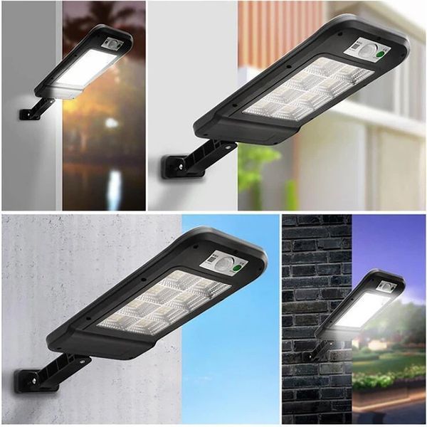 Вуличний ліхтар на стовп Solar sensor light BK-120-8COB-B з датчиком руху та сонячною панеллю S8COB фото