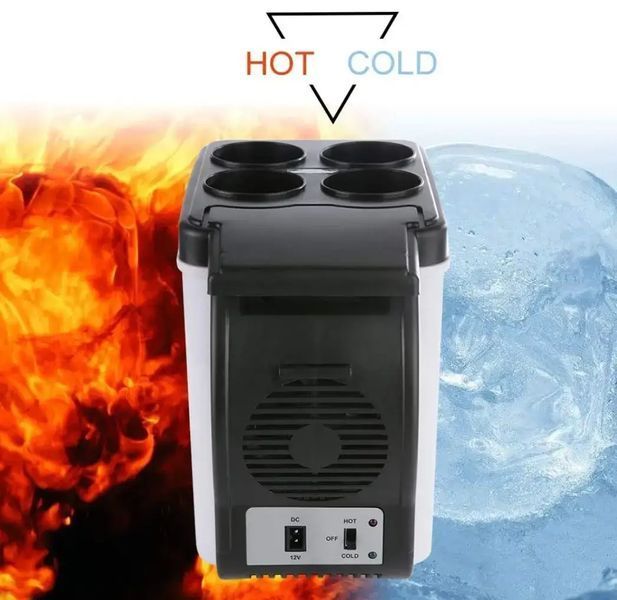 Автомобільний міні-холодильник Cooling and Warming Refrigerator 6L, Холодильник для машини 2054171 фото