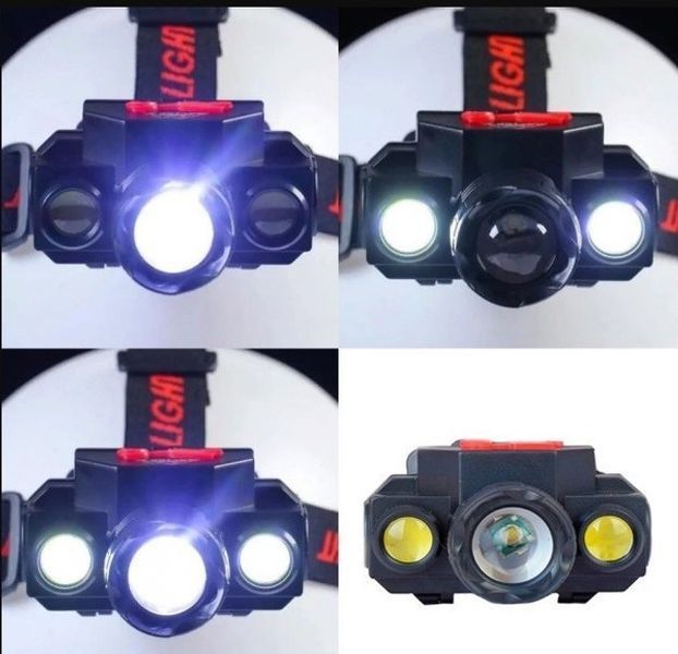 Налобний ліхтар BL 1805 COB XPE 18650 USB Charge Акумуляторний 44091805 фото
