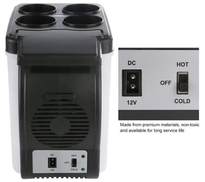 Автомобільний міні-холодильник Cooling and Warming Refrigerator 6L, Холодильник для машини 2054171 фото