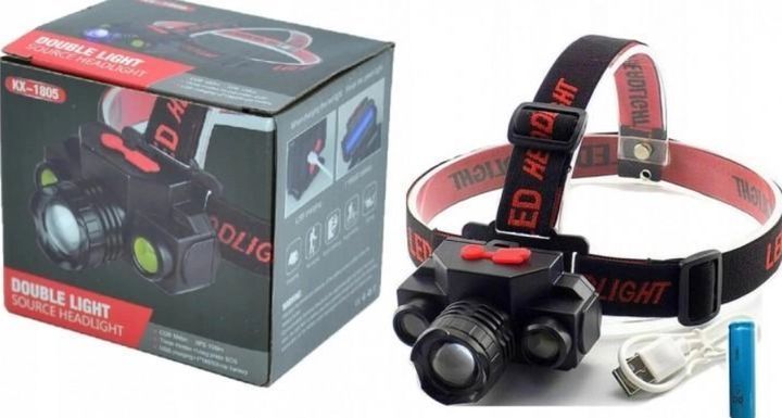 Налобний ліхтар BL 1805 COB XPE 18650 USB Charge Акумуляторний 44091805 фото