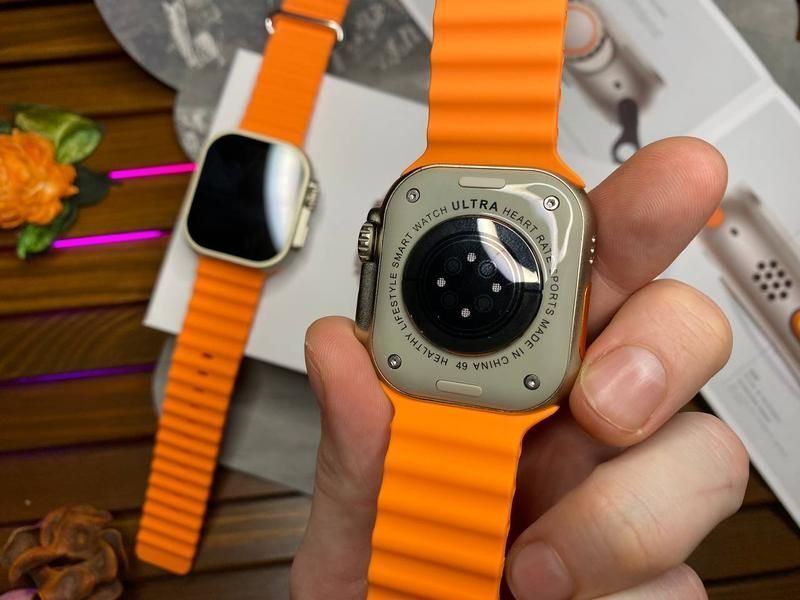 Смарт годинник L8 Ultra Max 49 mm 1:1 Apple Watch! AMOLED.Преміум якість. Є гвинти та фіксатор ремінця Karl14444 фото