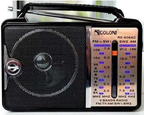 Радиоприёмник аккумуляторный Golon RX-606 (чёрный) 243001 фото