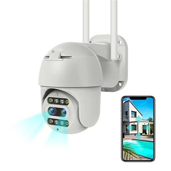 Бездротова WiFi камера відеоспостереження вулична поворотна PTZ WiFi Outdoor Camera CF26 HD1080P 2MP 4мм+12мм 2128615 фото