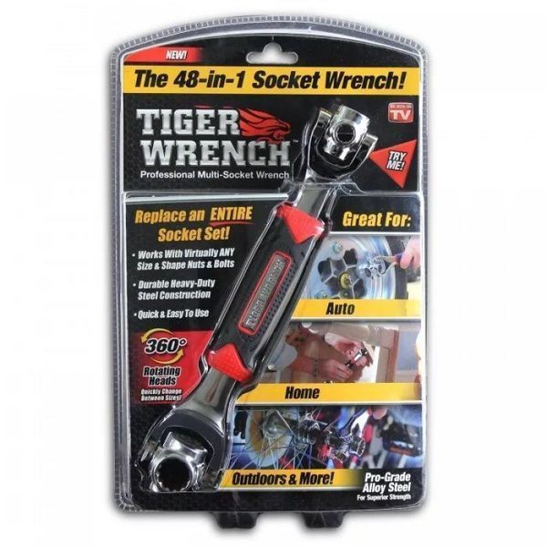 Універсальний багатофункціональний гайковий ключ Universal Tiger Wrench 48 в 1 1139 фото