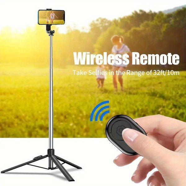 Штатив-трипод для телефону Selfie stick DF-02 1.7 м з Bluetooth пультом DF02 фото