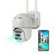 Бездротова WiFi камера відеоспостереження вулична поворотна PTZ WiFi Outdoor Camera CF26 HD1080P 2MP 4мм+12мм 2128615 фото 2