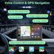 Бездротовий автомобільний екран CarPlay / Портативний автомобільний відеоплеєр, сумісний з Apple CarPlay та Android Auto, 7-дюймовий сенсорний IPS-екран для автомобільної стереосистеми з GPS-навігаціє G6697 фото 6