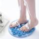 Кругла силіконова щітка - мочалка на присосках на стіну у ванну/душ Massage foot rad масажний протиковзкий килимок для ніг 2051430 фото 1