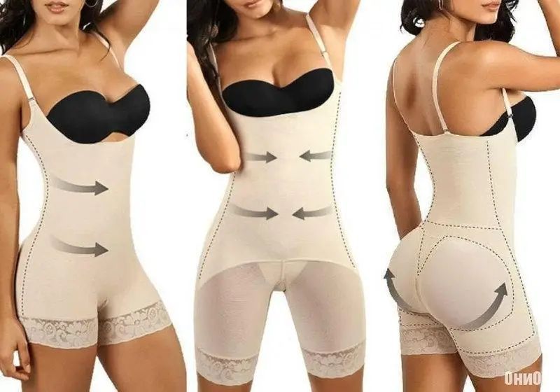 Комбідрес для корекції фігури Slim Shapewear з бретельками 8011399 фото