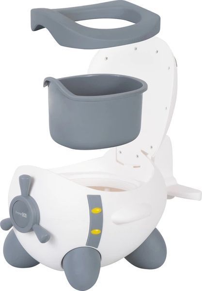 Дитячий горщик у вигляді літака FreeON Plane White-Grey MA821 фото