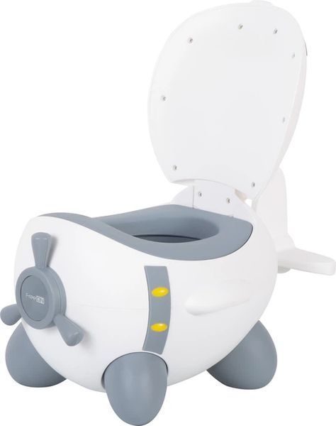 Дитячий горщик у вигляді літака FreeON Plane White-Grey MA821 фото