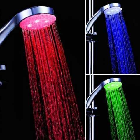 Насадка лійка для душу LED SHOWER 3 colour 2053310 фото