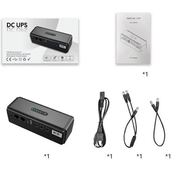 Джерело безперебійного живлення для роутера, 10400mAh / Повербанк для роутера / Безперебійник для роутера G9822 фото