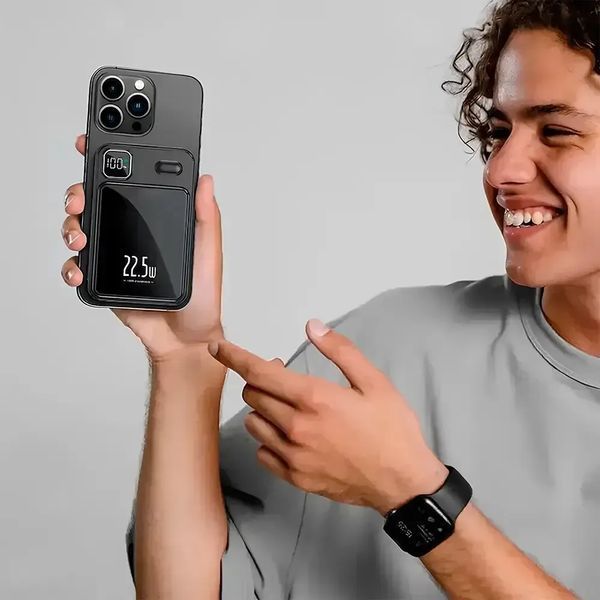 Магнітний повербанк Magnetic (Power Bank) 90 000mAh, швидкою зарядкою 22.5W та LED-дисплеєм mag90 фото