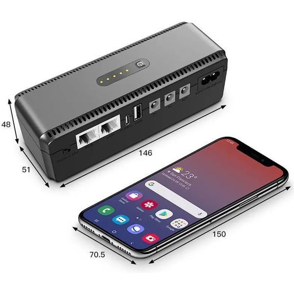 Джерело безперебійного живлення для роутера, 10400mAh / Повербанк для роутера / Безперебійник для роутера G9822 фото