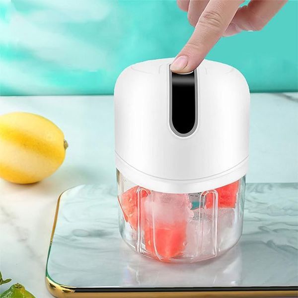 Аккумуляторный мини измельчитель для продуктов 250мл, с USB / Кухонный мини блендер для овощей 2053560 фото