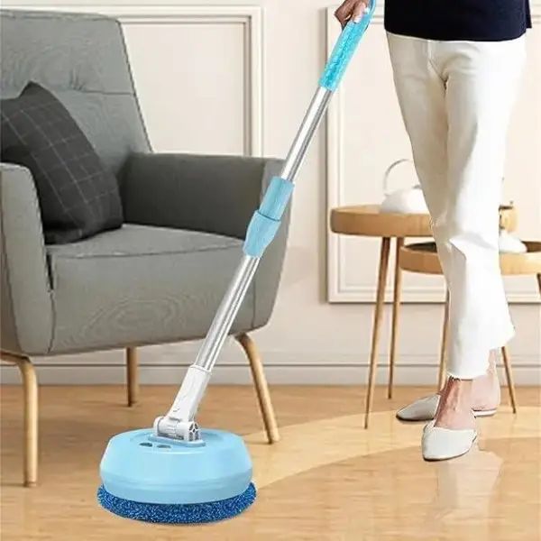 Бездротова акумуляторна швабра з двома насадками Wireless Cleaner AA102 /Акумуляторна швабра для дому G8997 фото