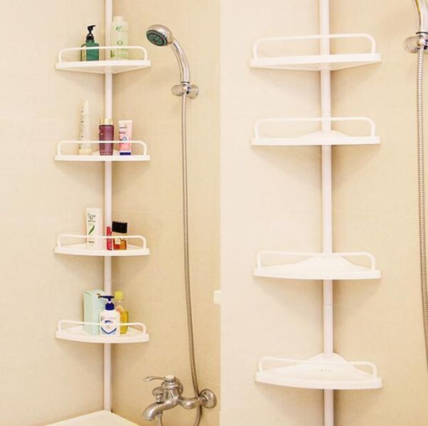 Кутова полиця для ванної кімнати Multi Corner Shelf, металева 5407787 фото