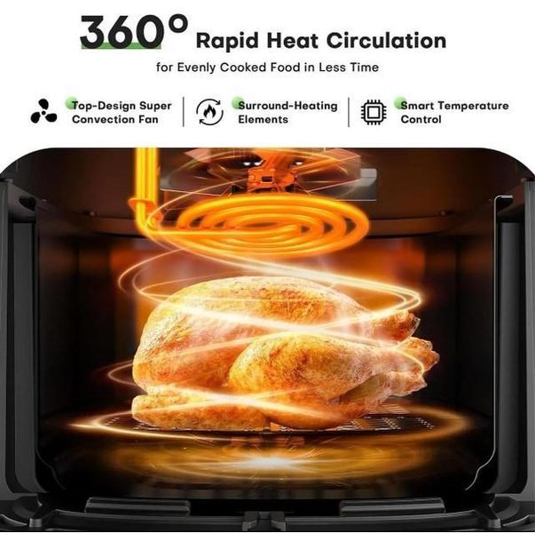 Аерофритюрниця безмасляна Dotvix TK-003010 з чашею на 8 л. sv003010 фото