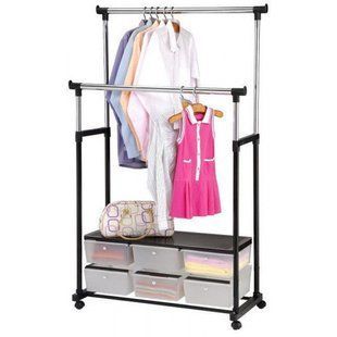 Телескопічна стійка для одягу - Double Pole Clothes Horse pr05121718 фото