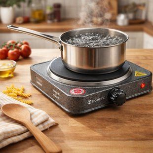 Плита електрична дискова Domotec MS-5811 настільна на 1 конфорку 1500W sp3026 фото