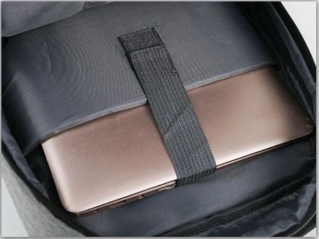 Рюкзак протиударний для ноутбука 15,6" з USB-портом та відсіком для ноутбука 5093279 фото