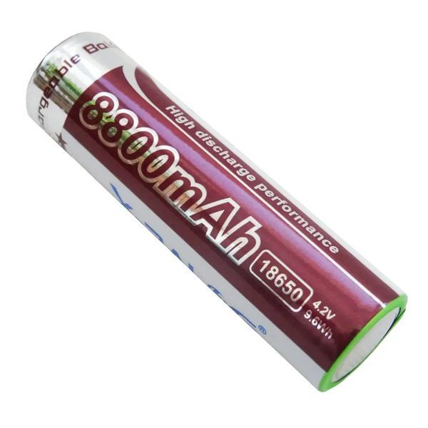 Акумулятор 18650 X-Balog 8800mAh 4.2V Li-ion літієва акумуляторна батарея sp2000 фото