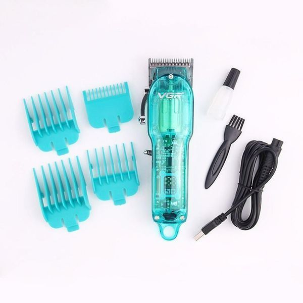 Професійна машинка для стрижки VGR Professional Clipper Transparent Green V-660 VEN660 фото