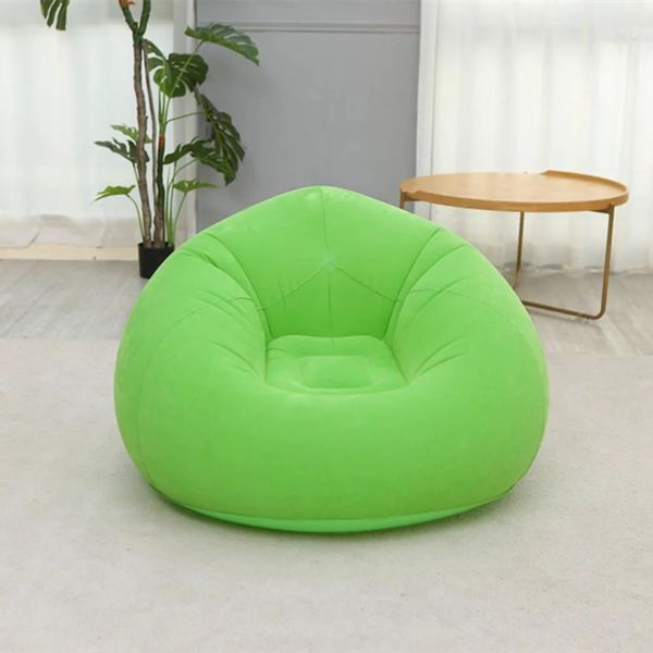 Надувне крісло-пуф Inflatable Sofa / Надувне крісло-мішок 110&times;110&times;85 см Зелений G6820/2 фото