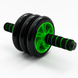 Фітнес колесо для преса DOUBLE WHEEL ABS HEALTH ABDOMEN ROUND, тренажер ролик для преса 2052013985 фото 1