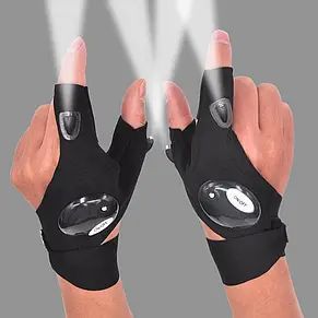 Рукавички із вбудованим ліхтариком Glove Light рукавички із ліхтариком! 2058542 фото