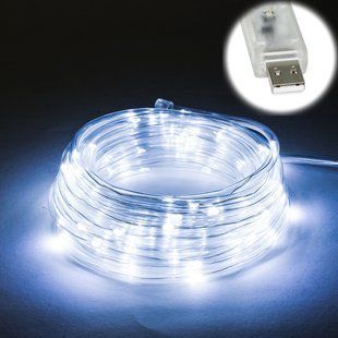 Гірлянда USB світлодіодна для дому Роса Холодний білий 10 м 1212102 фото