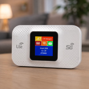 Портативний модем з екраном 4G/5G Wi-Fi зі знімною батареєю / Мобільний модем роутер 4G під SIM картку з аккумулятором sp10413 фото