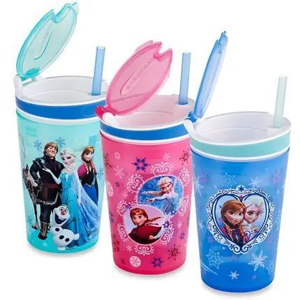 Кухоль непроливайка Frozen Disney | дитячий склянку - контейнер із трубочкою 54014520 фото