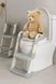 Дитяче сидіння для унітазу Babycare зі сходами та ручками MA605grey фото 5