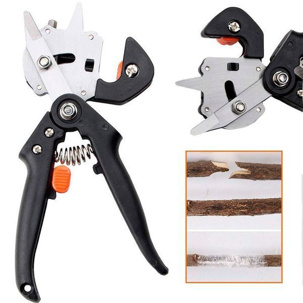 Професійний щеплений секатор Grafting Tool з 3 ножами для обрізання та щеплення дерев karl333625 фото