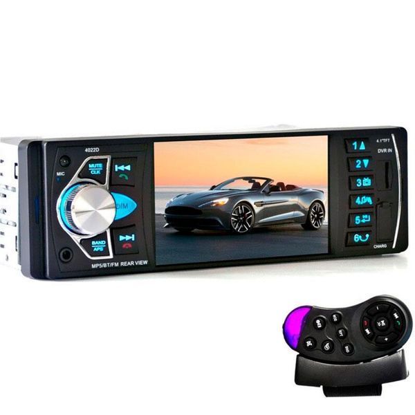 Автомобільна Bluetooth магнітола PI 4023 BT з пультом на кермо та великим екраном 226354352 фото