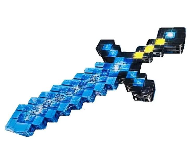 Дитячий конструктор Minecraft MyWorld діамантовий меч Майнкрафт з підсвічуванням 1441 деталь конструктор Jav8526396 фото