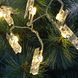 Гірлянда світлодіодна з прищіпками для фото 4,5м 20 Led від батарейок LU999 фото 2