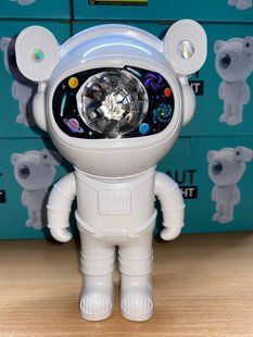 Astronaut Проектор галактики лазерний Астронавт-космонавт, зоряне небо на стелі з пультом Білий sp854747 фото