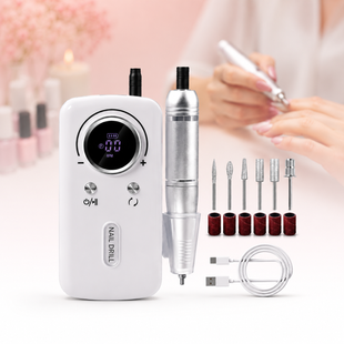 Фрезер для маникюра и педикюра Nail Polisher Machine / Портативный аккумуляторный фрезер 6в1 45000 об/мин G6903 фото