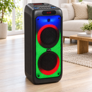 Портативная аккумуляторная колонка LED ZPX ZX-7785 + беспроводной микрофон 800Вт ZPX-7785 фото