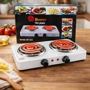Настільна плита електрична на 2 конфорки Domotec MS-5532 sp4790 фото