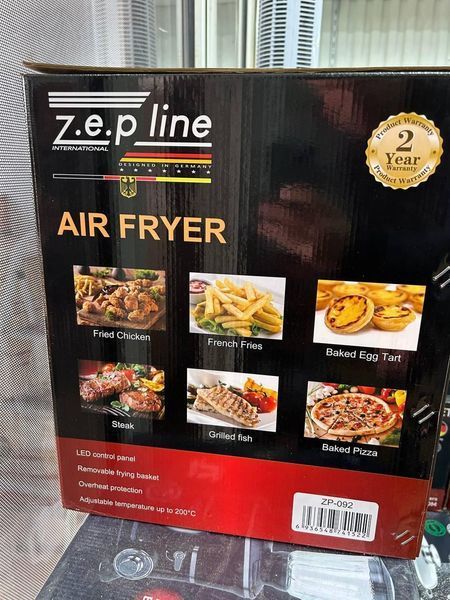 Мультипекар Безмасляна електрична аерофритюрниця на 8 л Zepline ZP-092 3000W zp5456377 фото